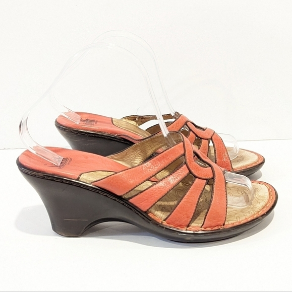 Sofft pink wedge platform leather sandals 8.5 - Picture 6 of 16